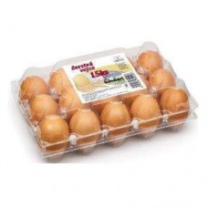 طبق بلاستك بيض سعة 15 بيضة